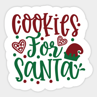 Cookies for Santa Sticker